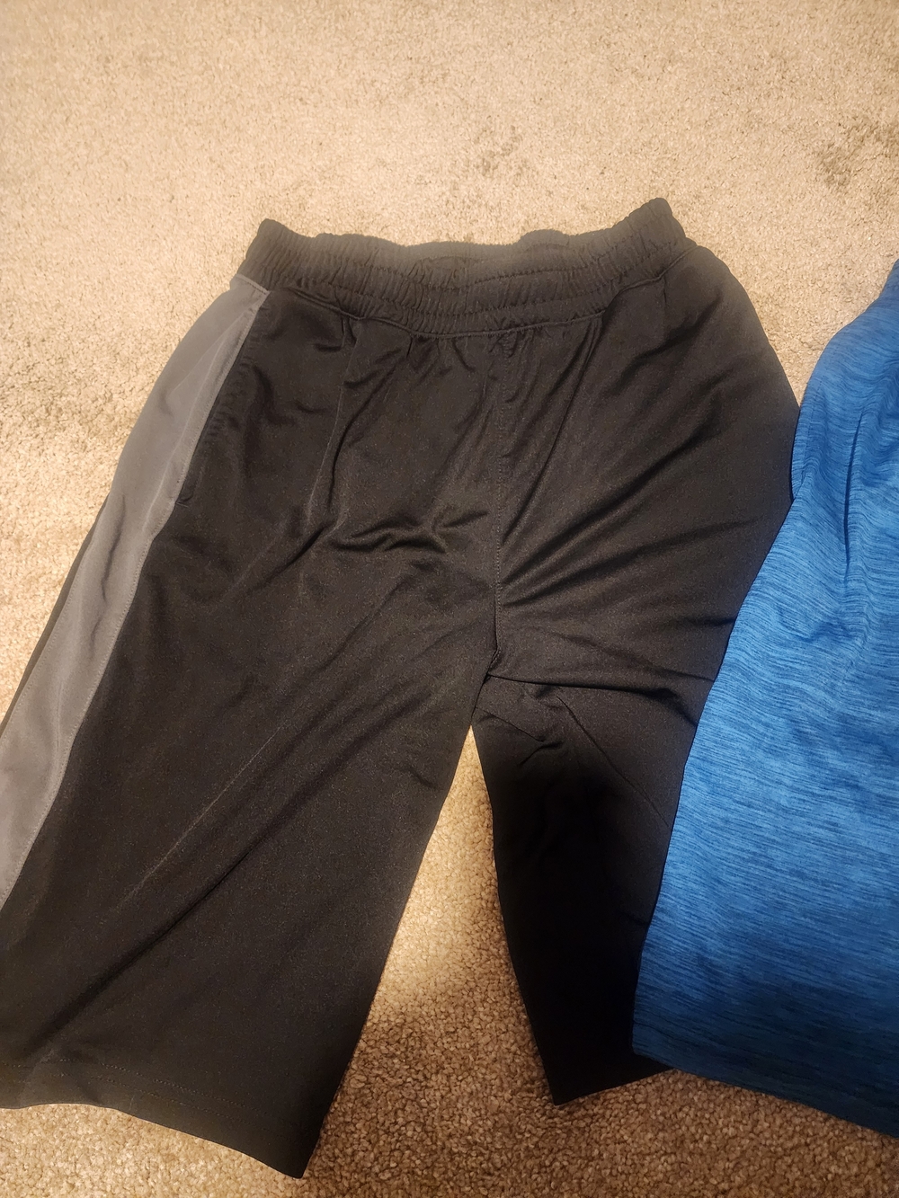 2 Xersion Black And Blue Shorts